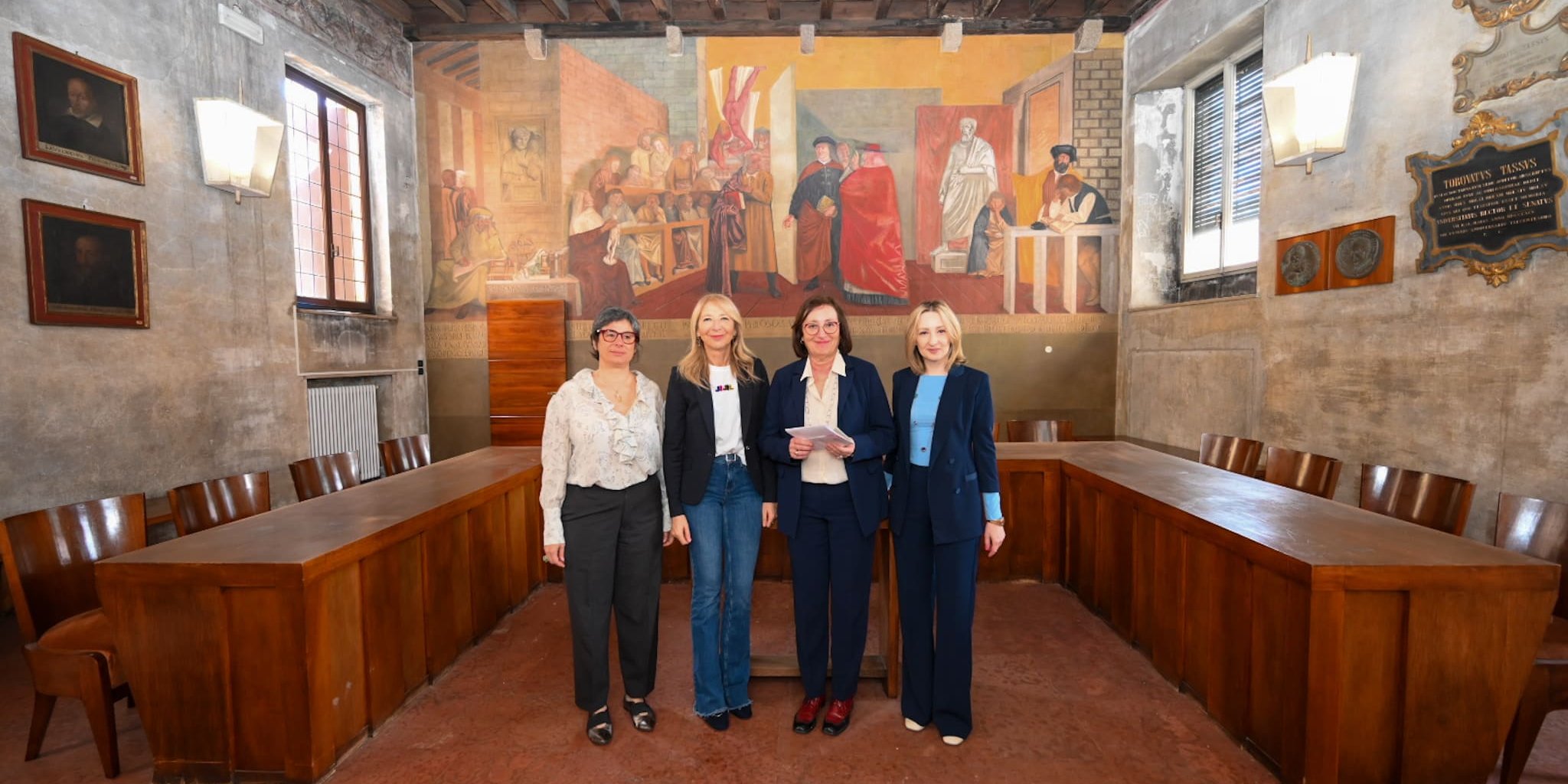 Sala Di Lettere Da Sx Soatto, Grigolin, Salvadori, Soccol